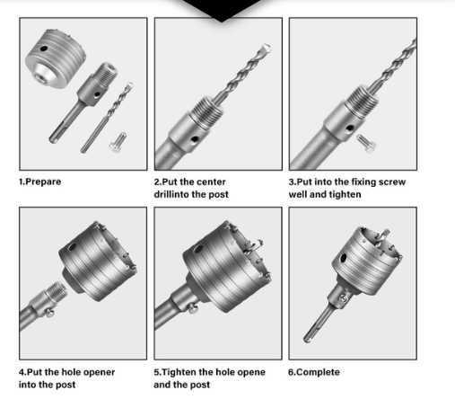 Wiertło rdzeniowe 100 mm SDS‑Plus M22 – centralka widia