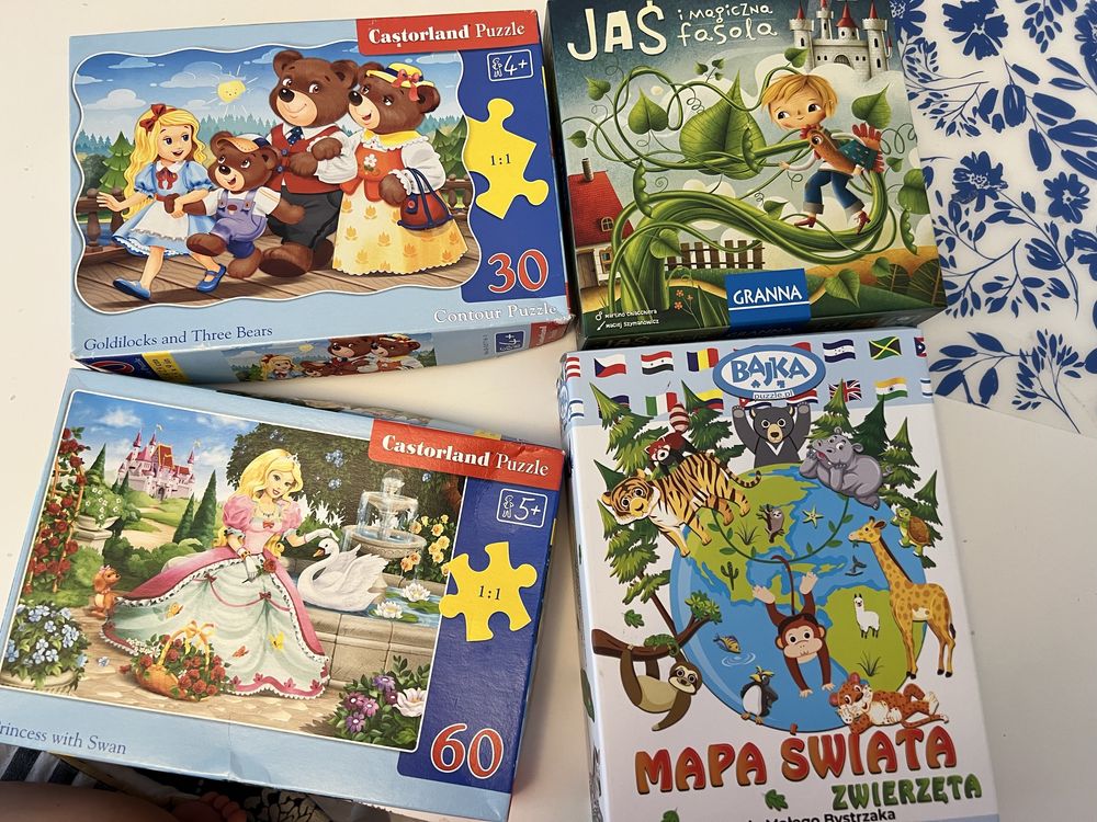 Okazja! Puzzle i gra planszowa zabawy edukacyjne