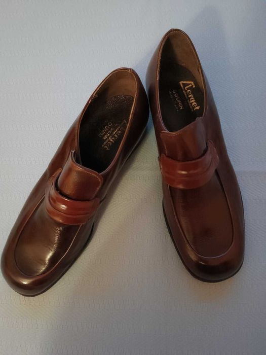 Вінтажні чоловічі туфлі лофери Elastomere