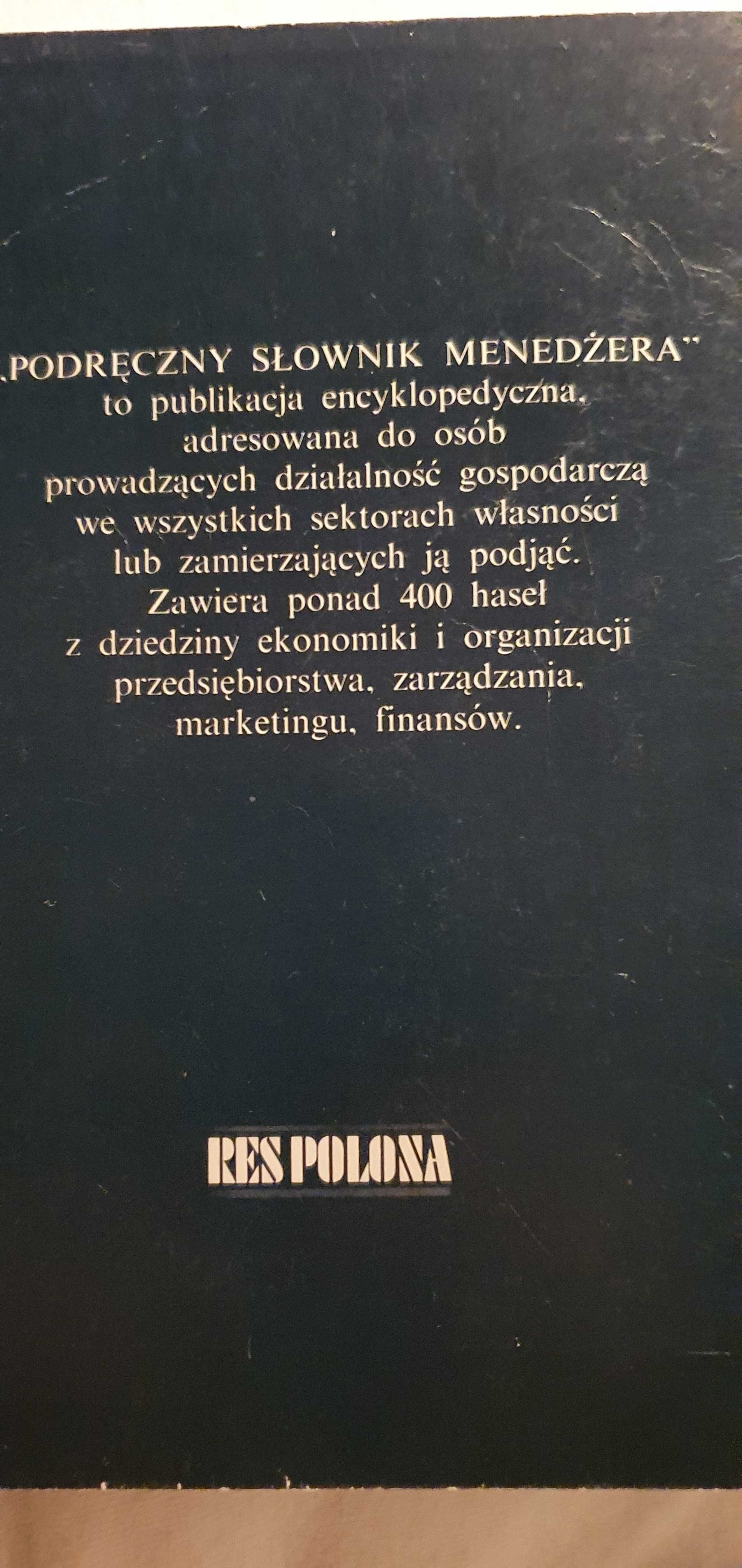 Podręczny słownik menadżera Tadeusza Janusza i Lucyny Lewandowskiej