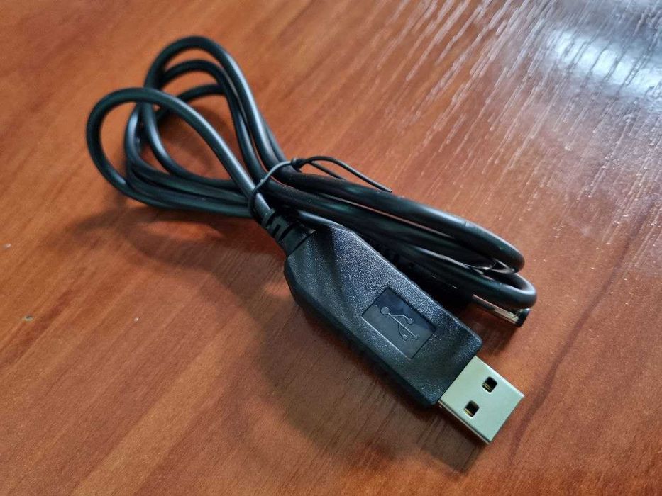 Кабель USB-DC перетворювач 5 В на 9 В для роутера/onu від павербанку