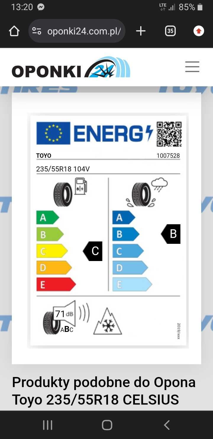 Opony wielosezonowe Toyo Tires