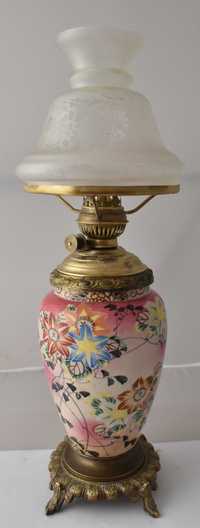 Lampa naftowa porcelanowa