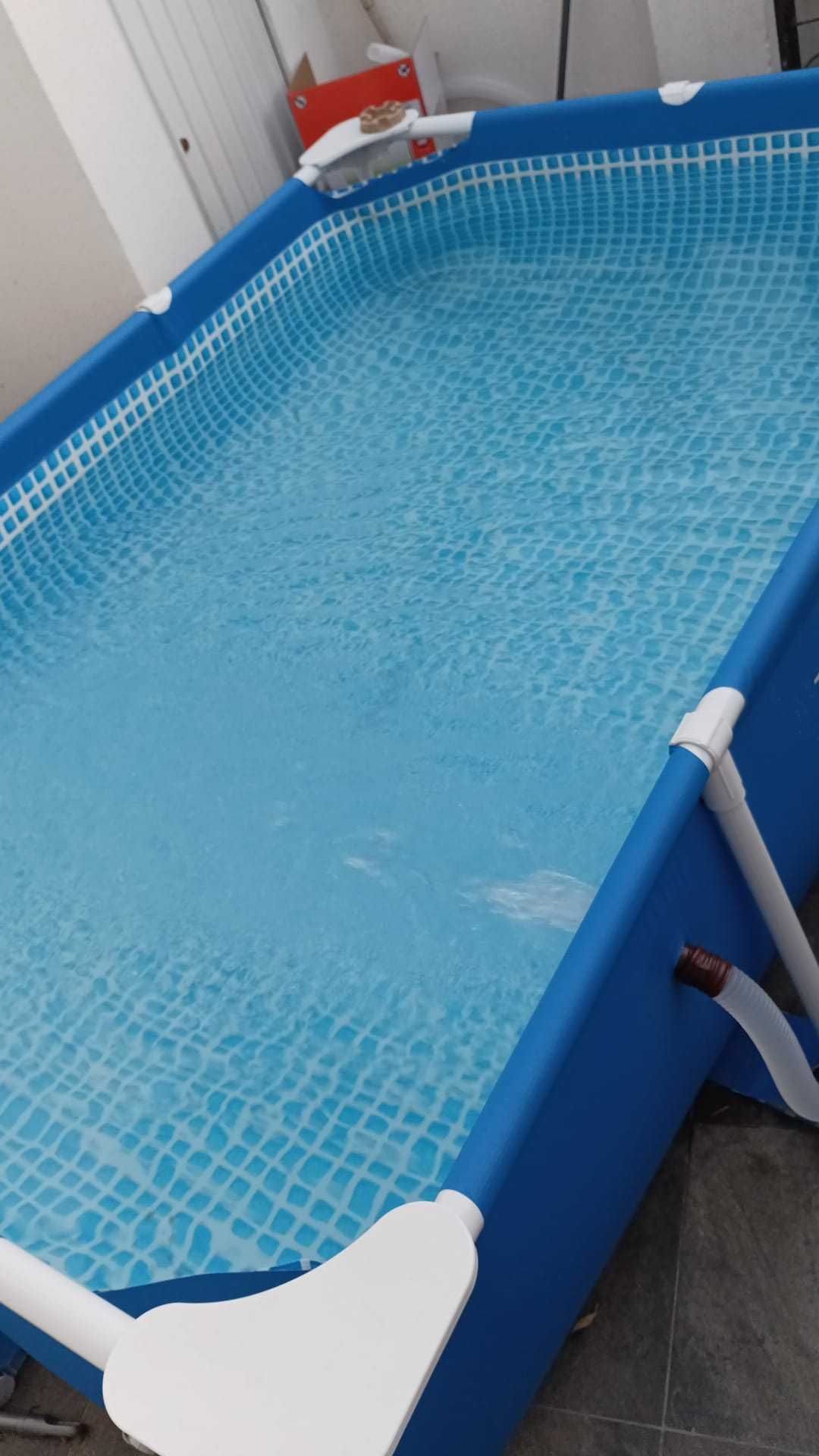 Piscina desmontável Intex/Bomba/Aspirador/Cobertura