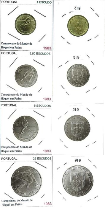 Mundial de Hóquei em Patins - - - Série - 1982 - - - - Moedas