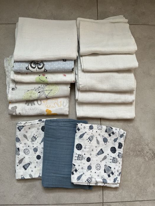 Pieluszki tetrowe i muślinowe