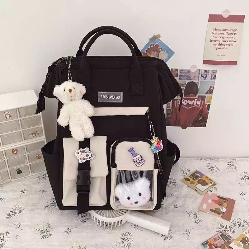 Рюкзак сумка для девочки Teddy Beer(Тедди) с брелком мишка.