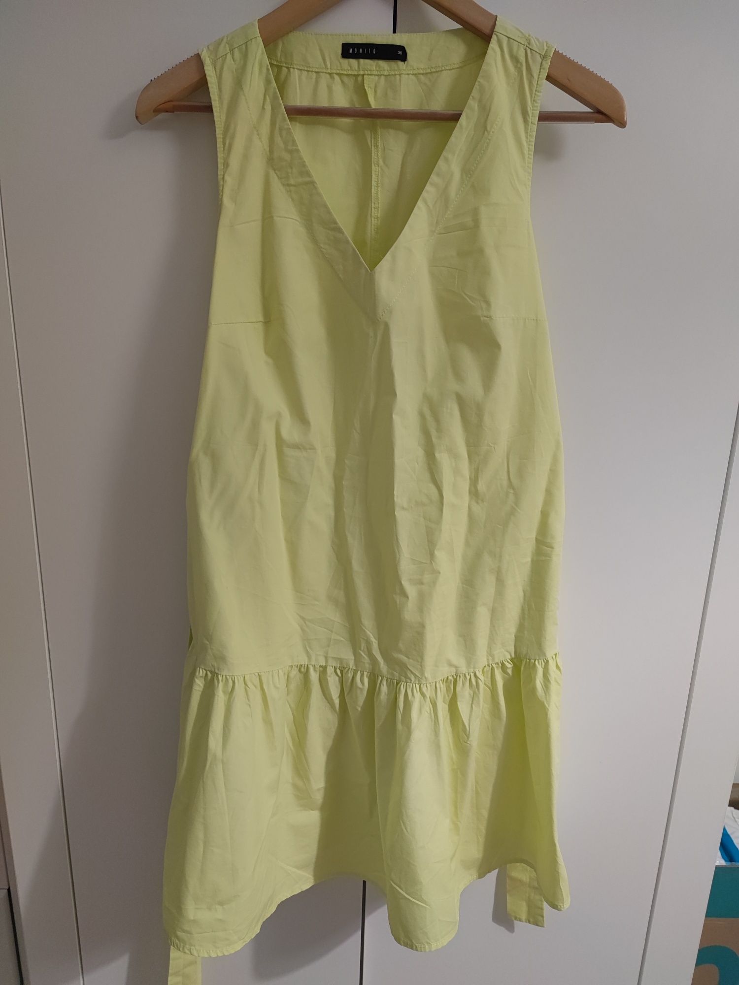 Sukienka limonkowa