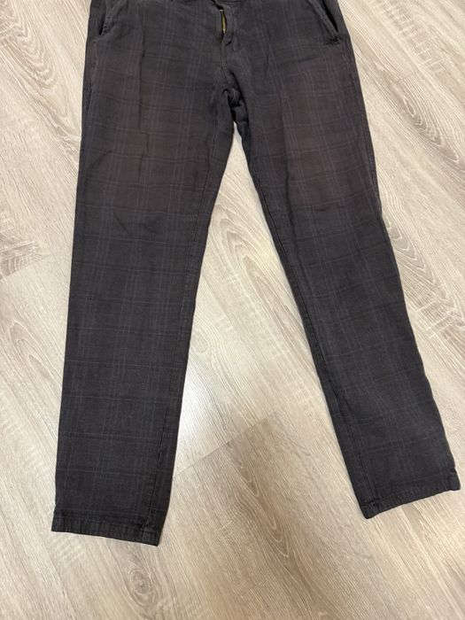 Męskie spodnie Reserved L Slim – eleganckie,  krata