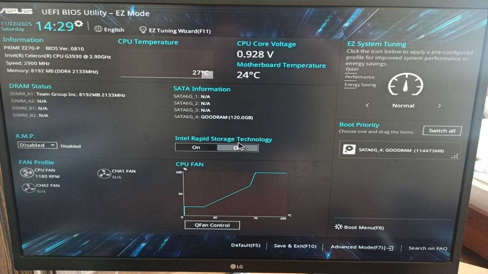 Материнская плата Asus Prime Z270-P (s1151, Intel Z270)