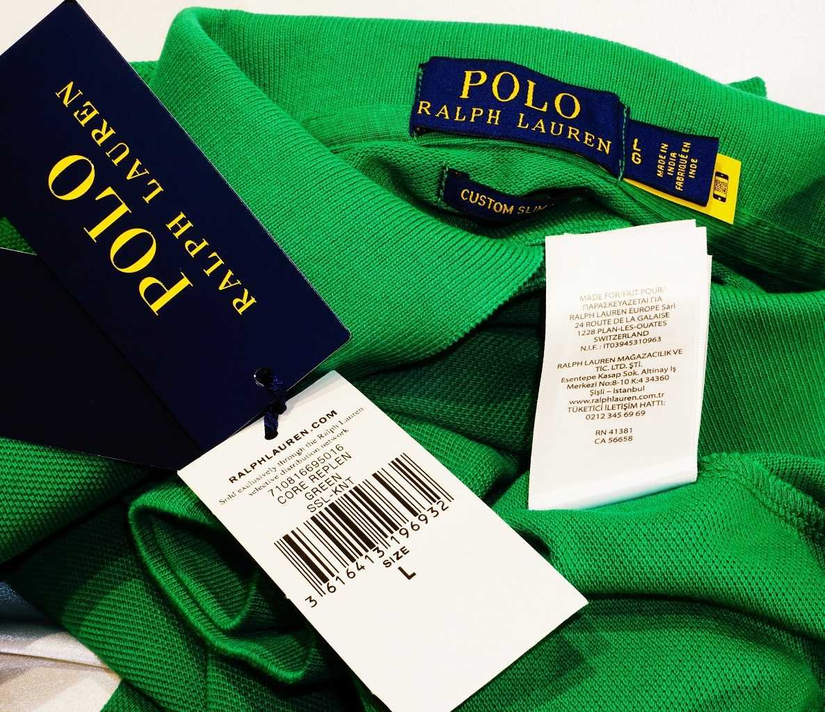 Polo Ralph Lauren koszulka L zielona PRL polówka Japan Sel Giza boss