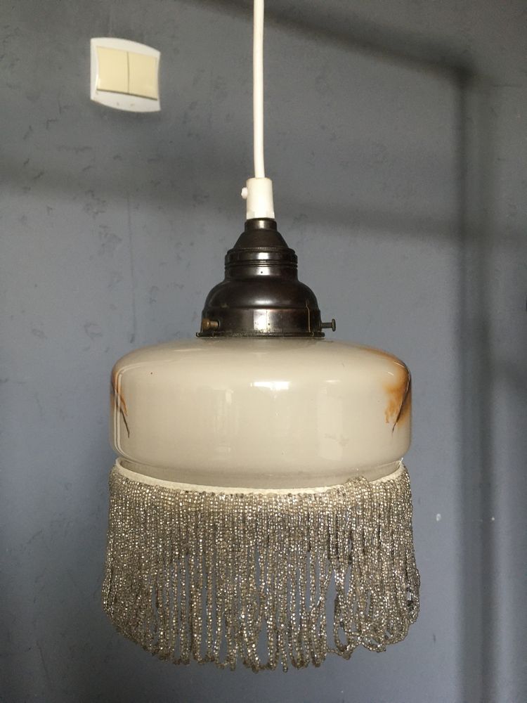 Lampka wisząca art deco okres międzywojenny