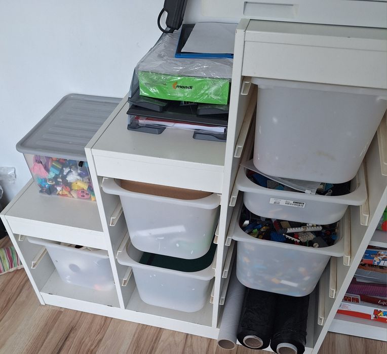 Szafa bialo szara 90 + trofast ikea