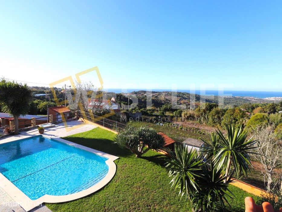 Moradia T3 +1 com Piscina e Soberba Vista sobre o Mar e a Serra de ...