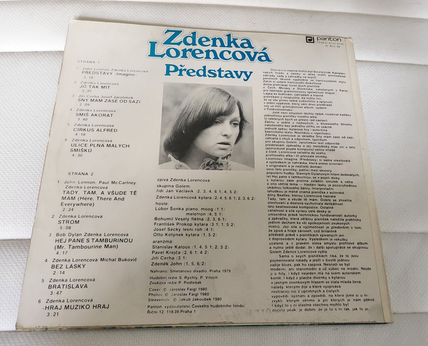 Zdenka Lorencová płyta winylowa