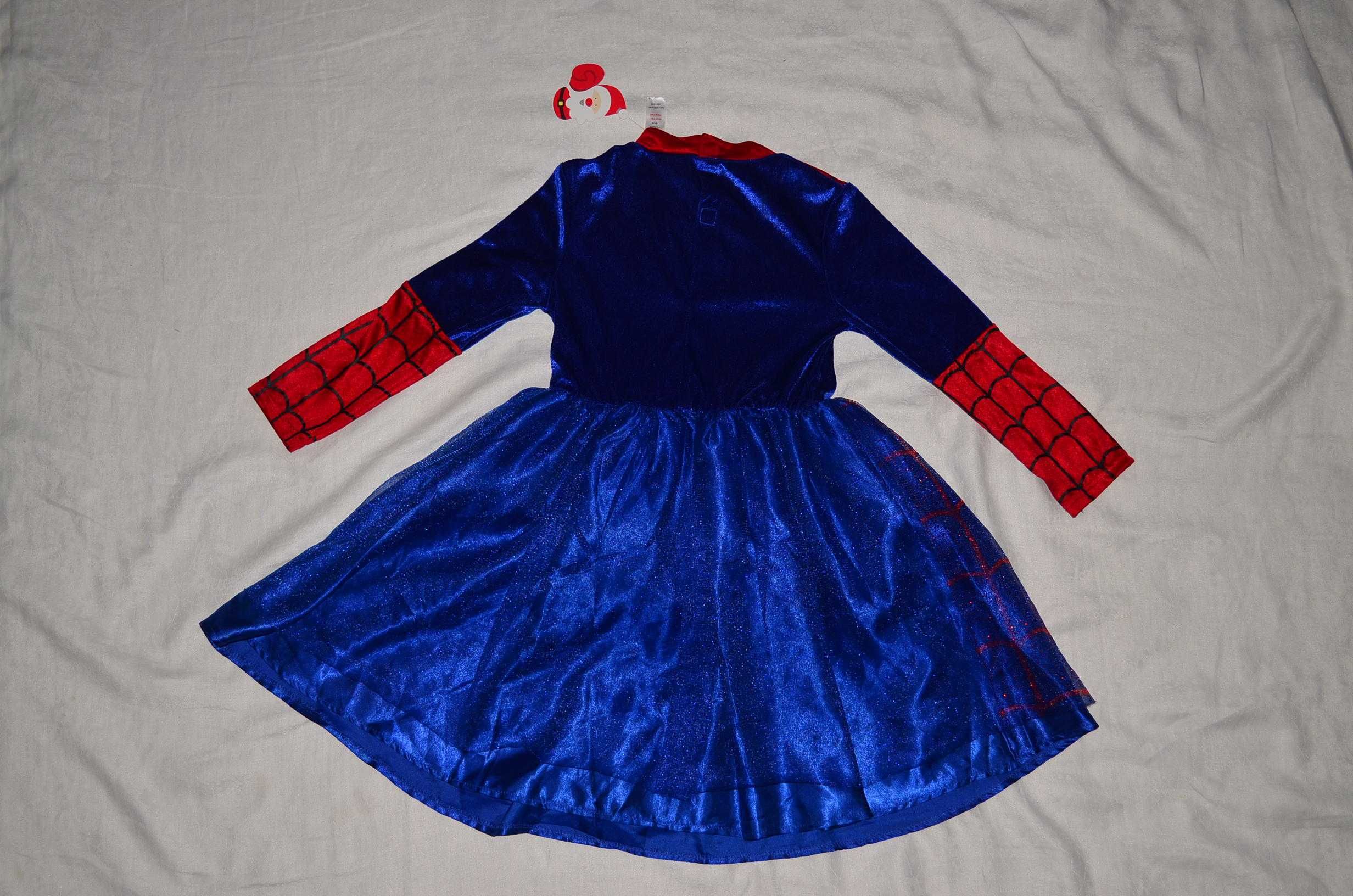 Новое карнавальное платье Marvel Человек Паук 7-8лет маскарад костюм
