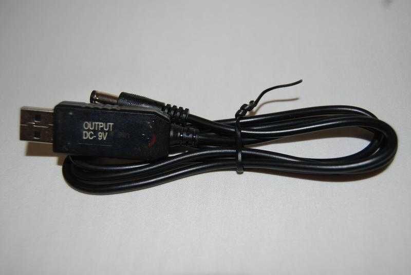 Tzt usb кабель для роутера від повербанка з перетворювачем на 9v.
