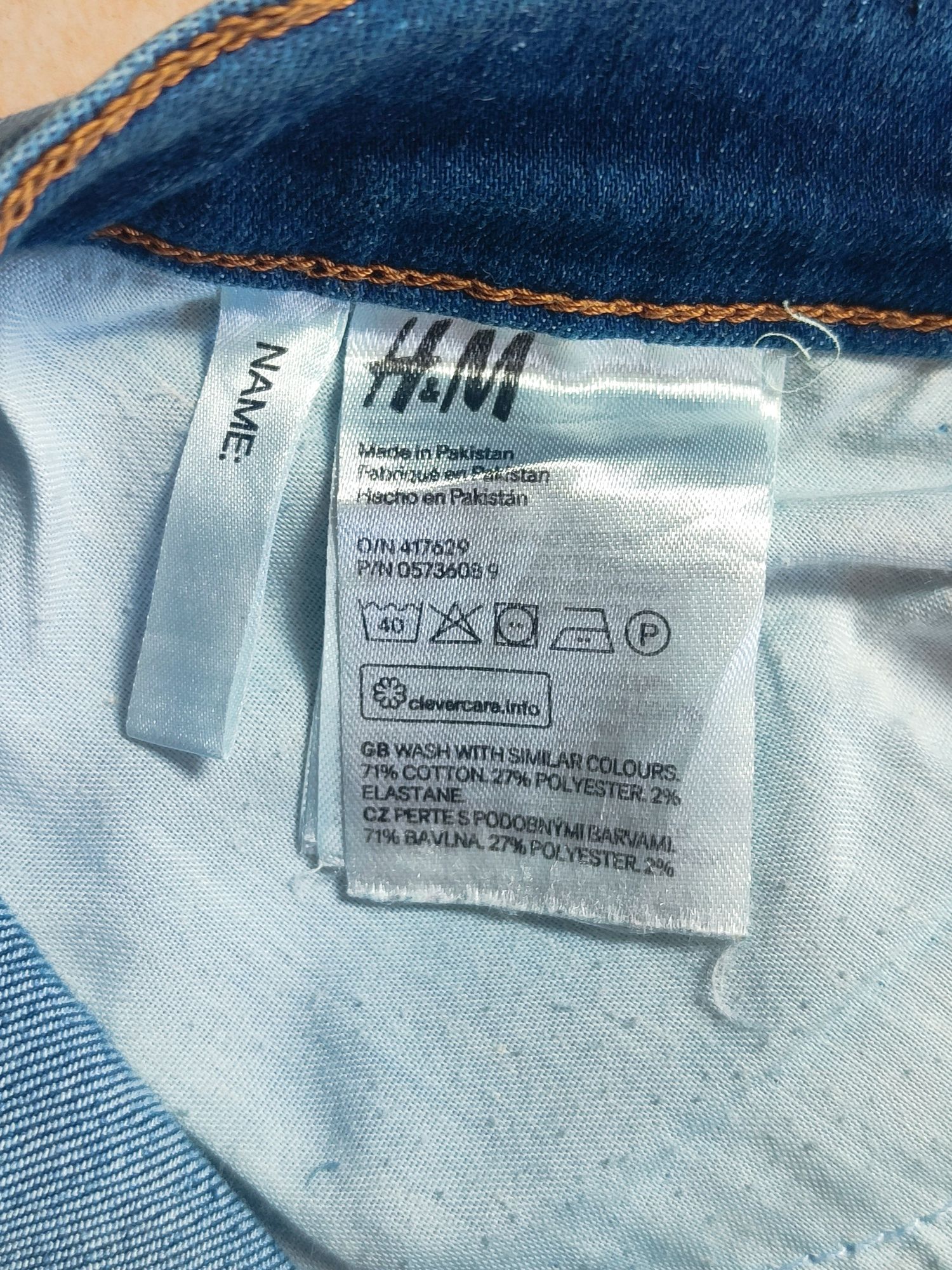 Чоловічі джинсові шорти H&M на підлітка 170-175 зросту, розмір XS-S