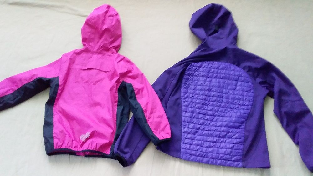 Куртка-дождевик,спортивная,для девочки новая-Crivit-110-116;Baleaf-140