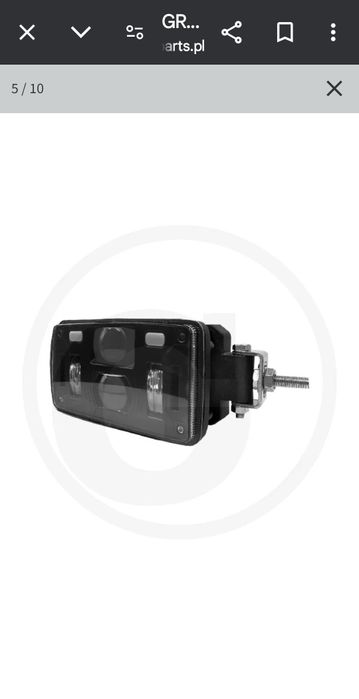 Reflektor przedni Led Ciągnik rolniczy  Manitou JCB