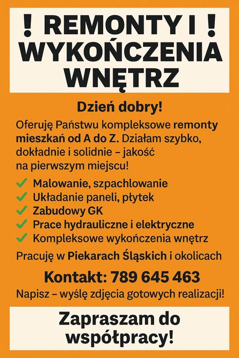 Remonty wykończenia wnętrz