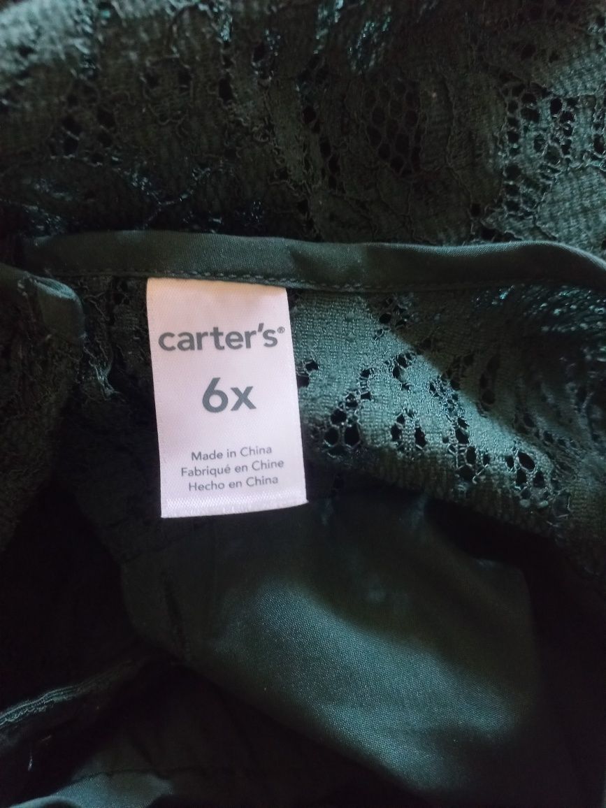 Сукня Carters на 5-7 років смарагдового кольору