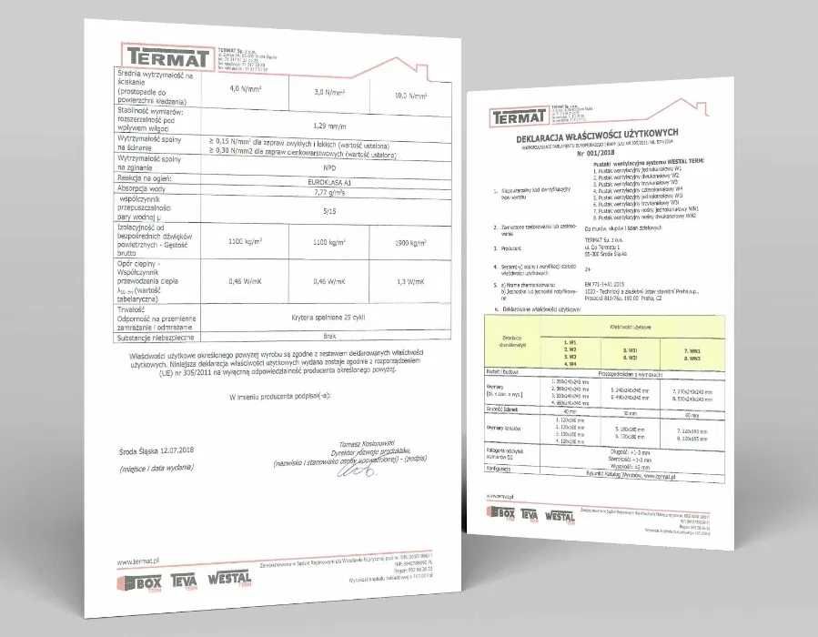 Komin systemowy ceramiczny wysokość 8m K Fi 200/180 Standard