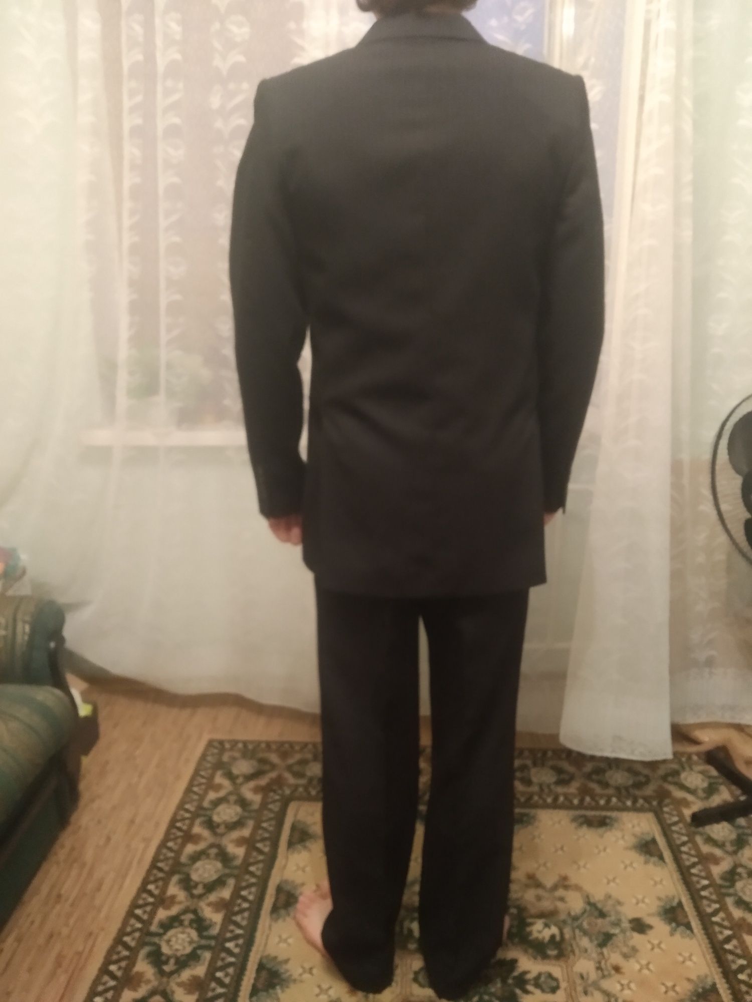 Костюм мужской черный классический пиджак штаны