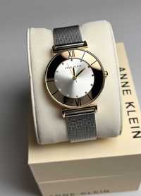Anne Klein AK/3781SVTT, годинник зі сріблястим ремінцем, часы кляйн
