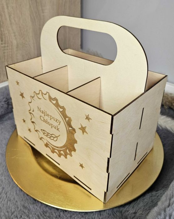 Prezent na dzień Chłopaka skrzynka na piwo grawer