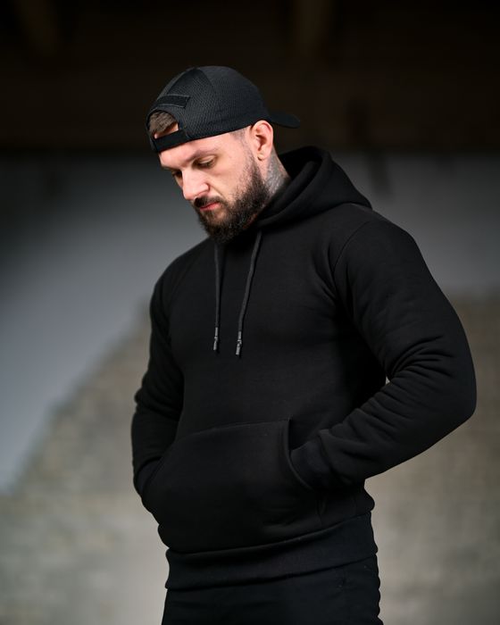 Чоловіча худі на флісі мілітарі, мужская худи с капюшоном в 3 цветах