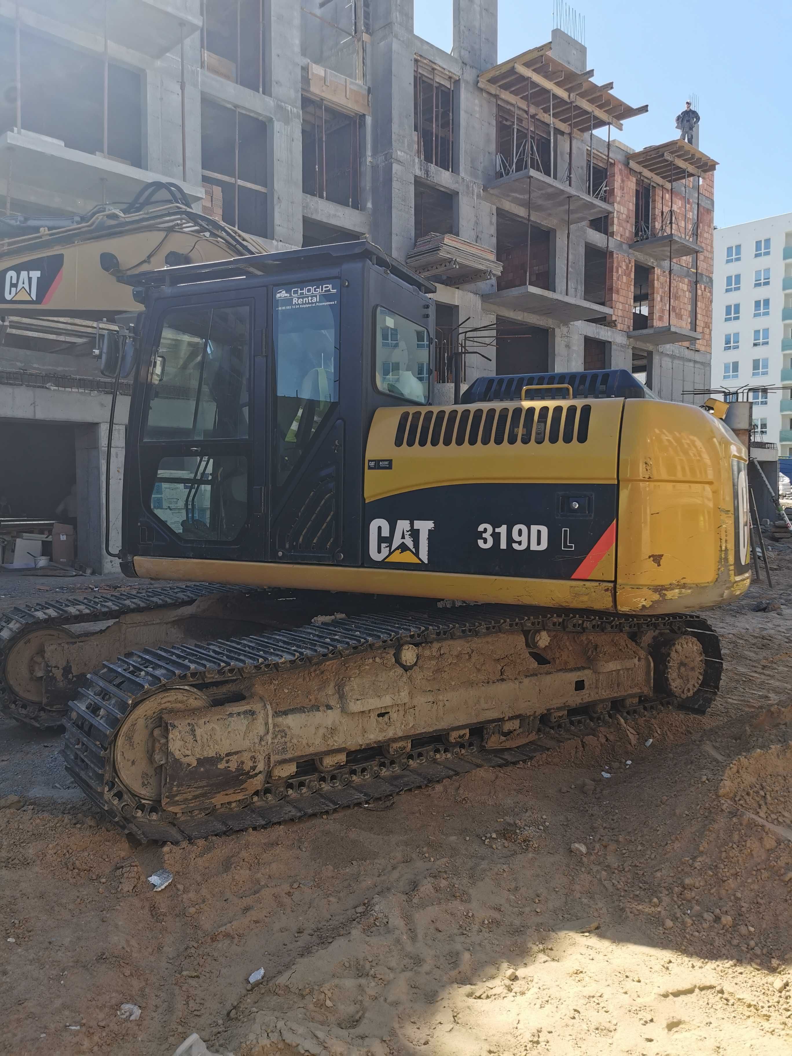 Koparka Cat 319 DL rok 2011 Caterpillar 3 łyżki, cena netto 215000