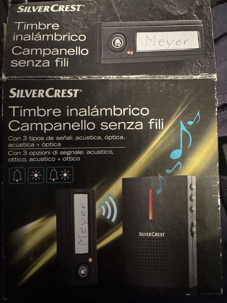 Campainha exterior via radio
