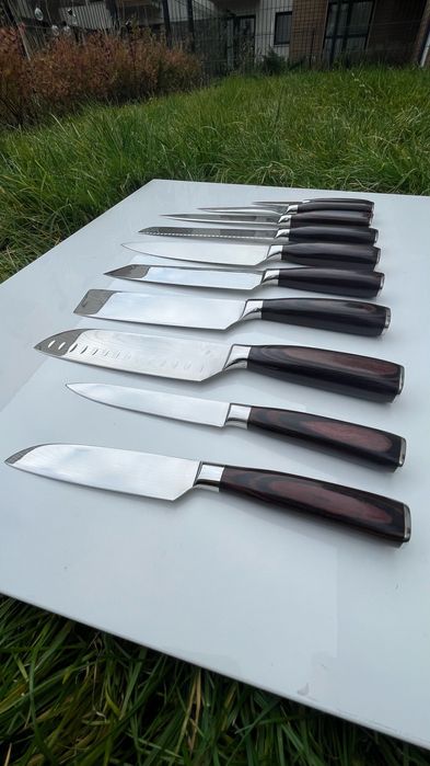 PROMOCJA! Zestaw Japońskich Noży Kuchennych 10 sztuk! Wysoka Jakość!