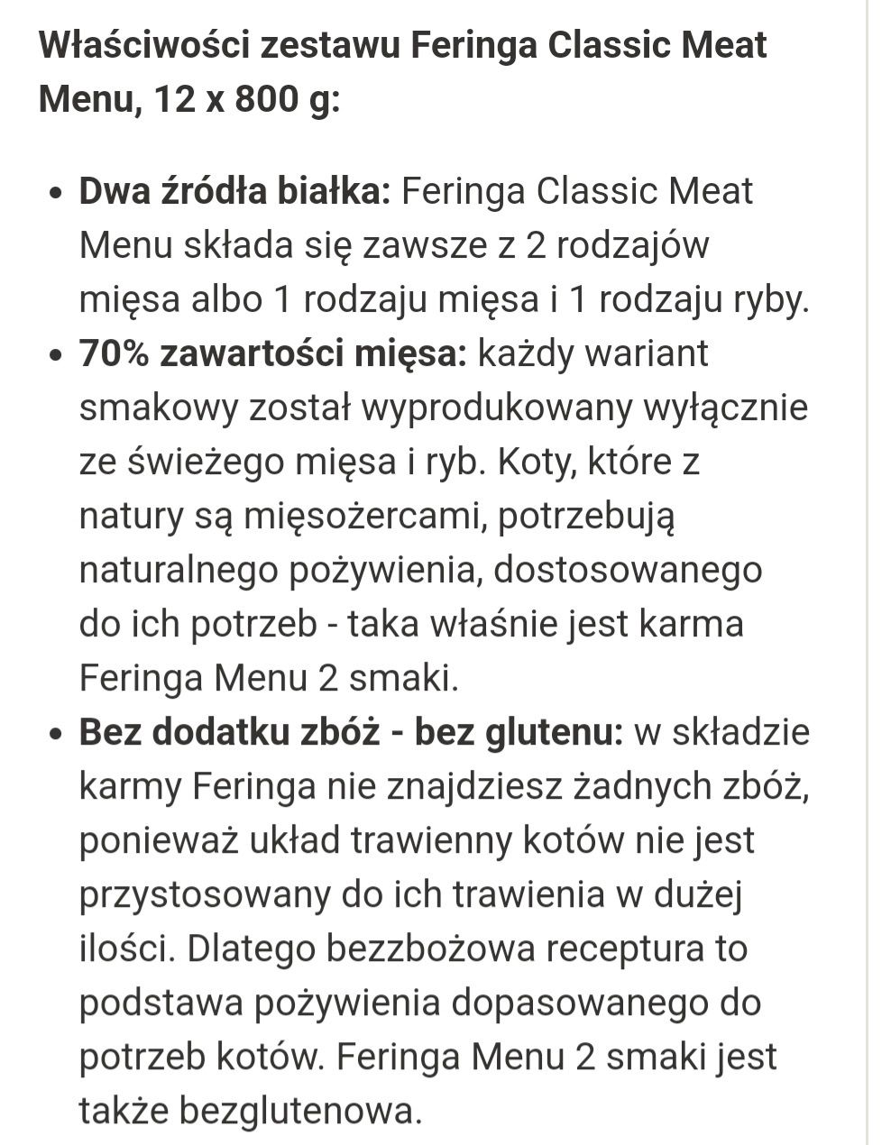 12x800g Feringa Classic Meat kurczak z pstrągiem