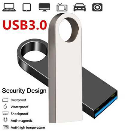 Pen drive USB 3.0 64GB metal à prova de água —ENVIO GRÁTIS—PROMOÇÃO—