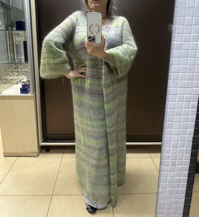 Вязаный кардиган из мохера на шелке