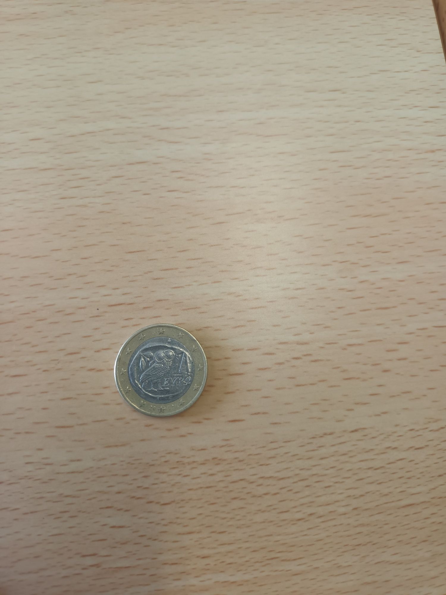 Moeda de 1 euro eypq Grécia 2002