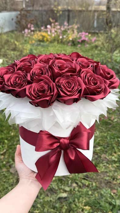 Букети з атласної стрічки