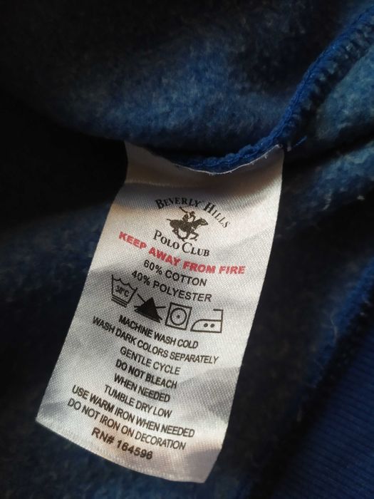 Bluza męska Beverly Hills Polo Club S niebieska