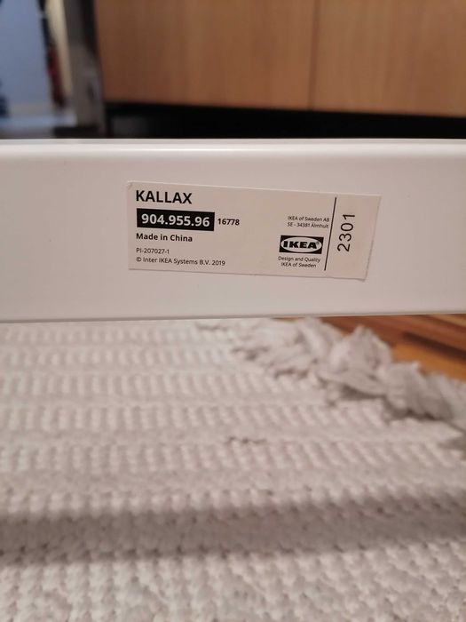 Ikea Kallax rama nośna do regału biała