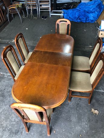 Stół rozkładany +6 krzeseł