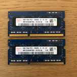 2 x 2 GB Hynix DDR3 RAM SODIMM 10600 PC3 1Rx8 MacBook iMac APPLE 4 GB