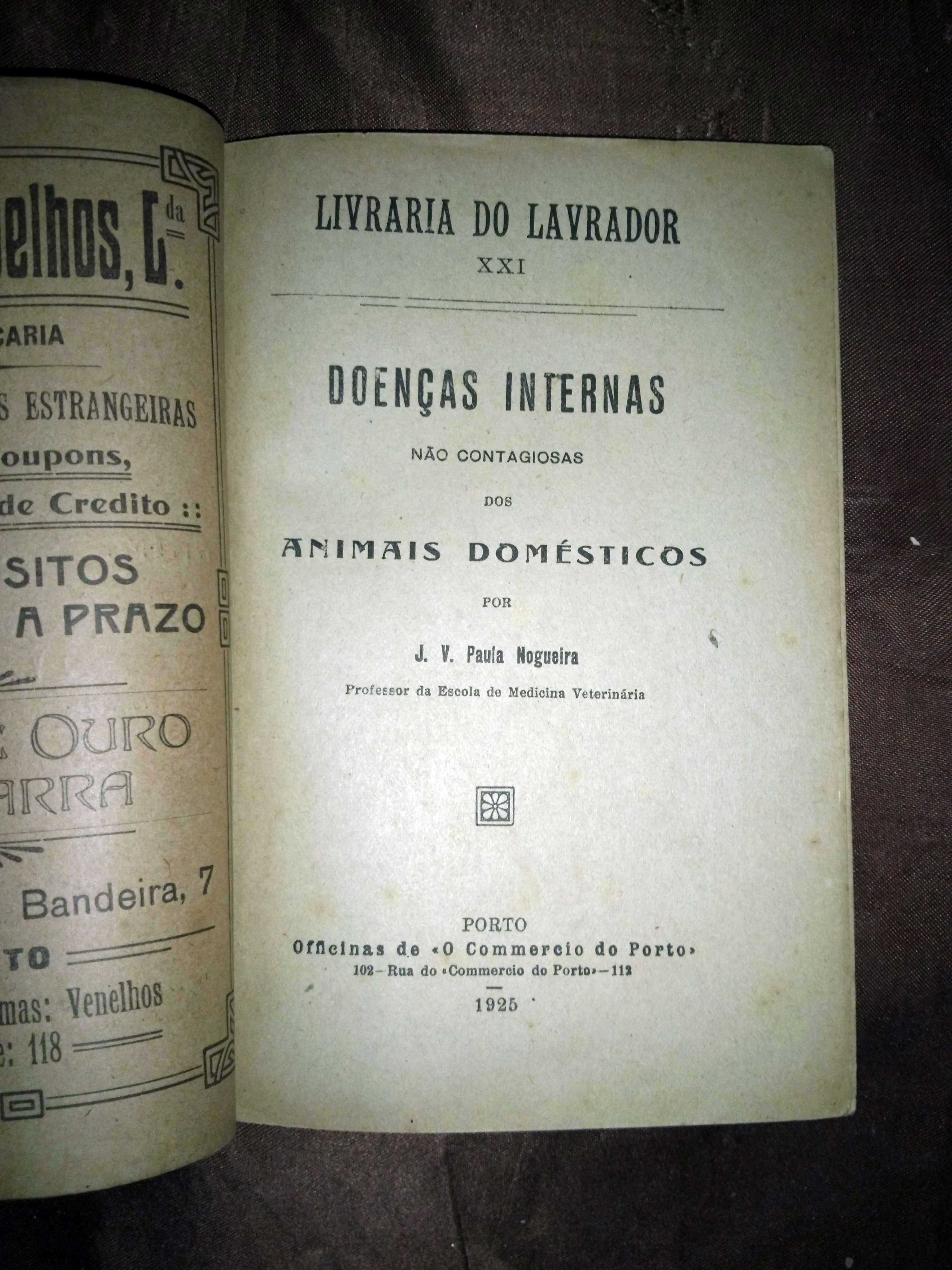 Doenças Internas dos Animais Domésticos - Livraria do Lavrador