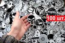 100шт. Стикеры, наклейки на авто, мото, скутер. Стикербомбинг стікири