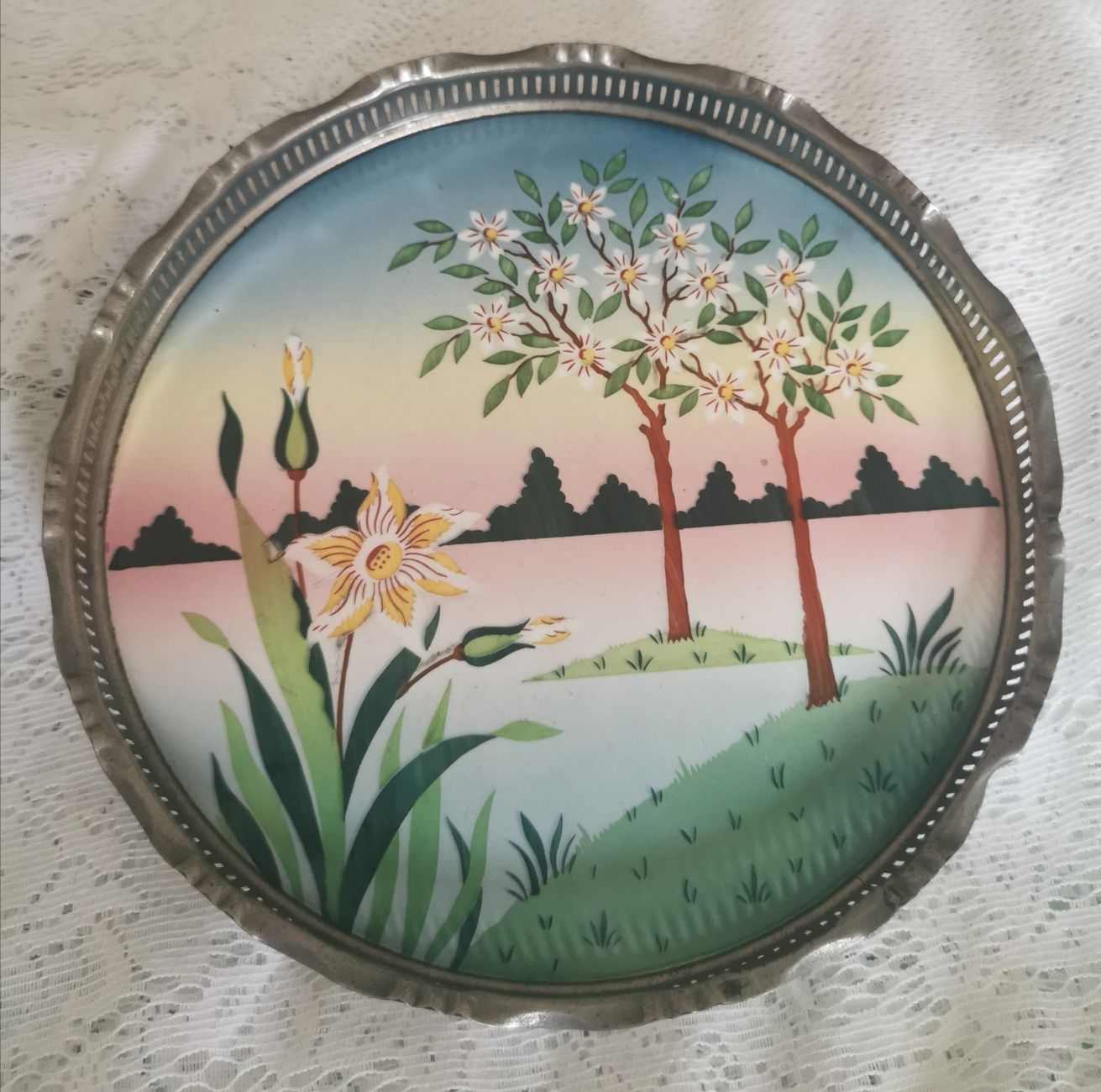Bandeja Tabuleiro Majolica Porcelana
