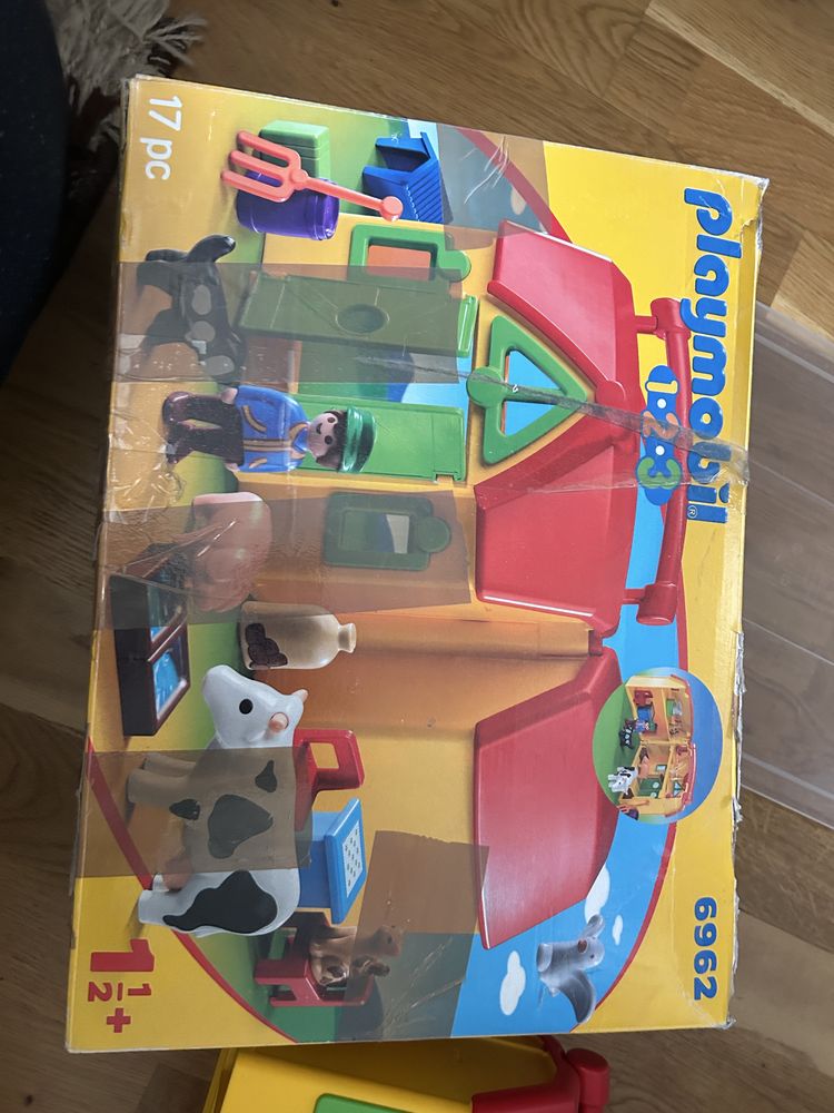 Playmobil 70129 1.2.3 Domek Wielokolorowy+ 6962 Przenośne Gospodarstwo