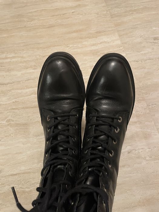 Botki czarne trapery 38