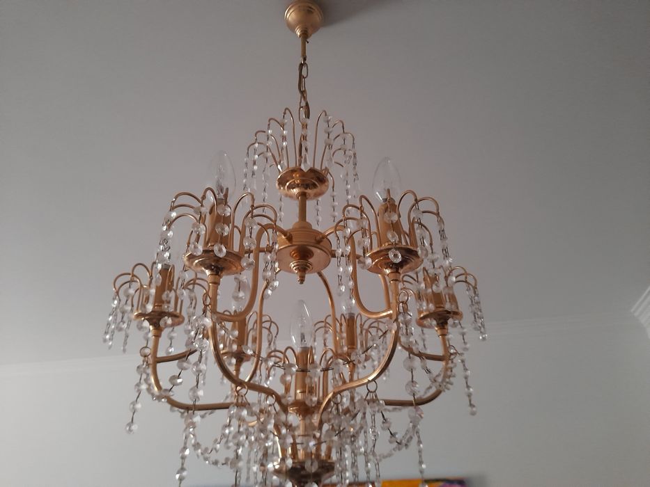 Candeeiro teto cristal