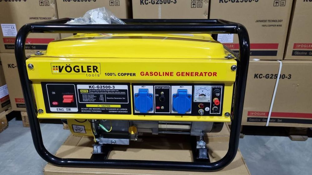 Генератор бензиновый 3 кВт Vogler KC-G2500-3 (220 V)